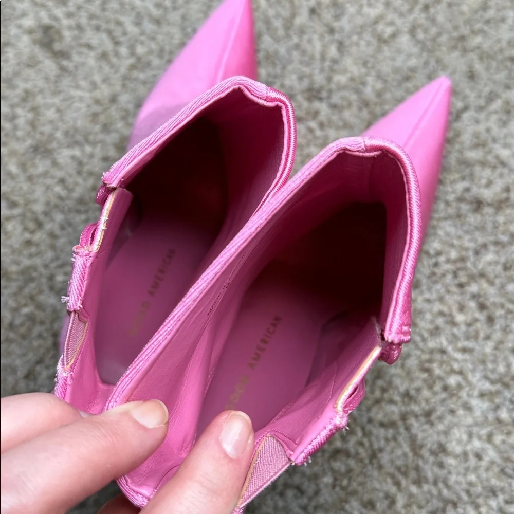 NIB Good American Pink Booties Size 9 - Picture 4 of 9